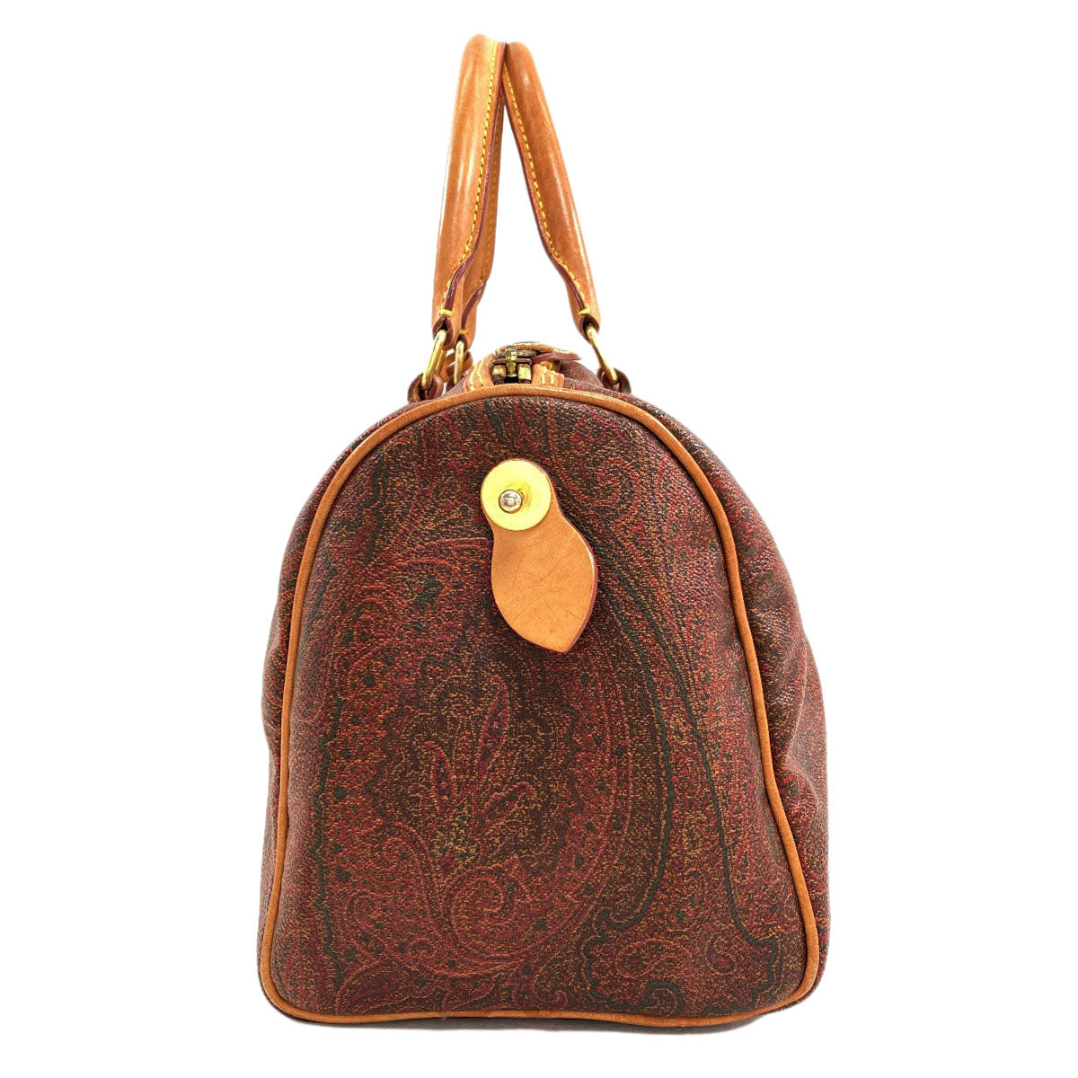 ETRO Paisley pattern Boston bag PVC Ladies [Used]