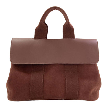 HERMES Valparaiso PM SilverHardware Handbag Canvas Ladies [Used]