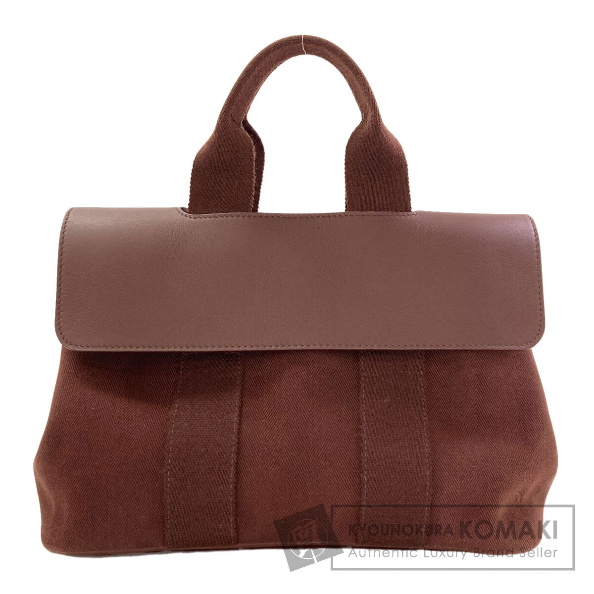 HERMES Valparaiso PM SilverHardware Handbag Canvas Ladies [Used]