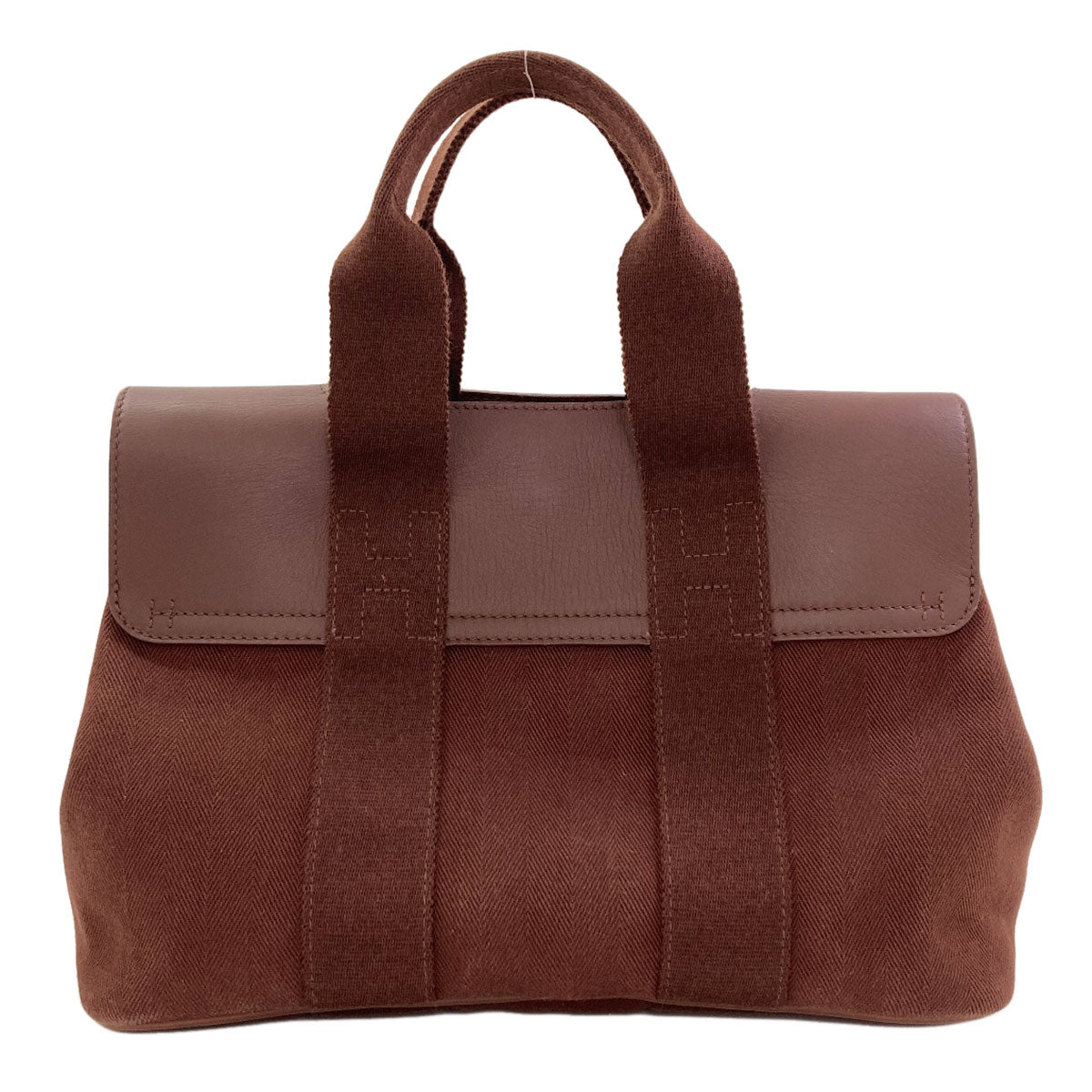 HERMES Valparaiso PM SilverHardware Handbag Canvas Ladies [Used]