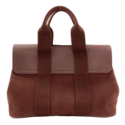 HERMES Valparaiso PM SilverHardware Handbag Canvas Ladies [Used]