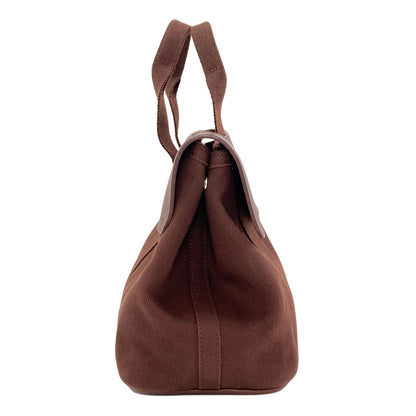 HERMES Valparaiso PM SilverHardware Handbag Canvas Ladies [Used]