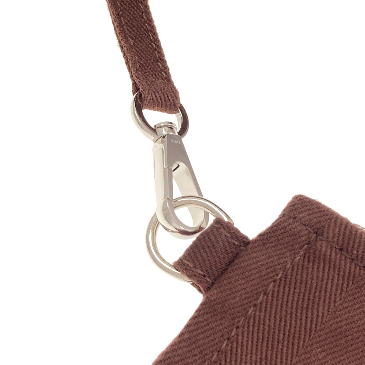 HERMES Valparaiso PM SilverHardware Handbag Canvas Ladies [Used]