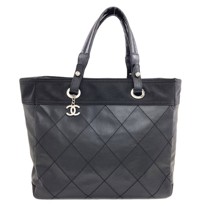 CHANEL Paris Biarritz SilverHardware Tote Bag Coating canvas Ladies [Used]
