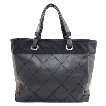CHANEL Paris Biarritz SilverHardware Tote Bag Coating canvas Ladies [Used]