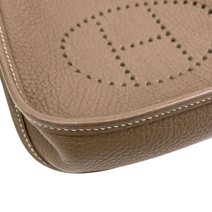 HERMES Evelyne TPM Etoupe SilverHardware Shoulder Bag Taurillon Clemence Ladies [Used]