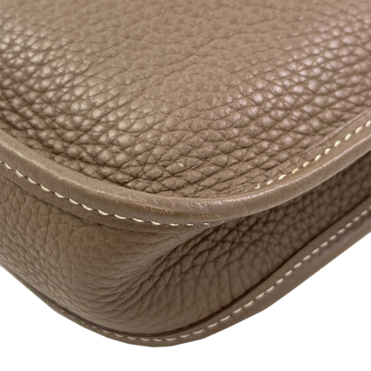 HERMES Evelyne TPM Etoupe SilverHardware Shoulder Bag Taurillon Clemence Ladies [Used]