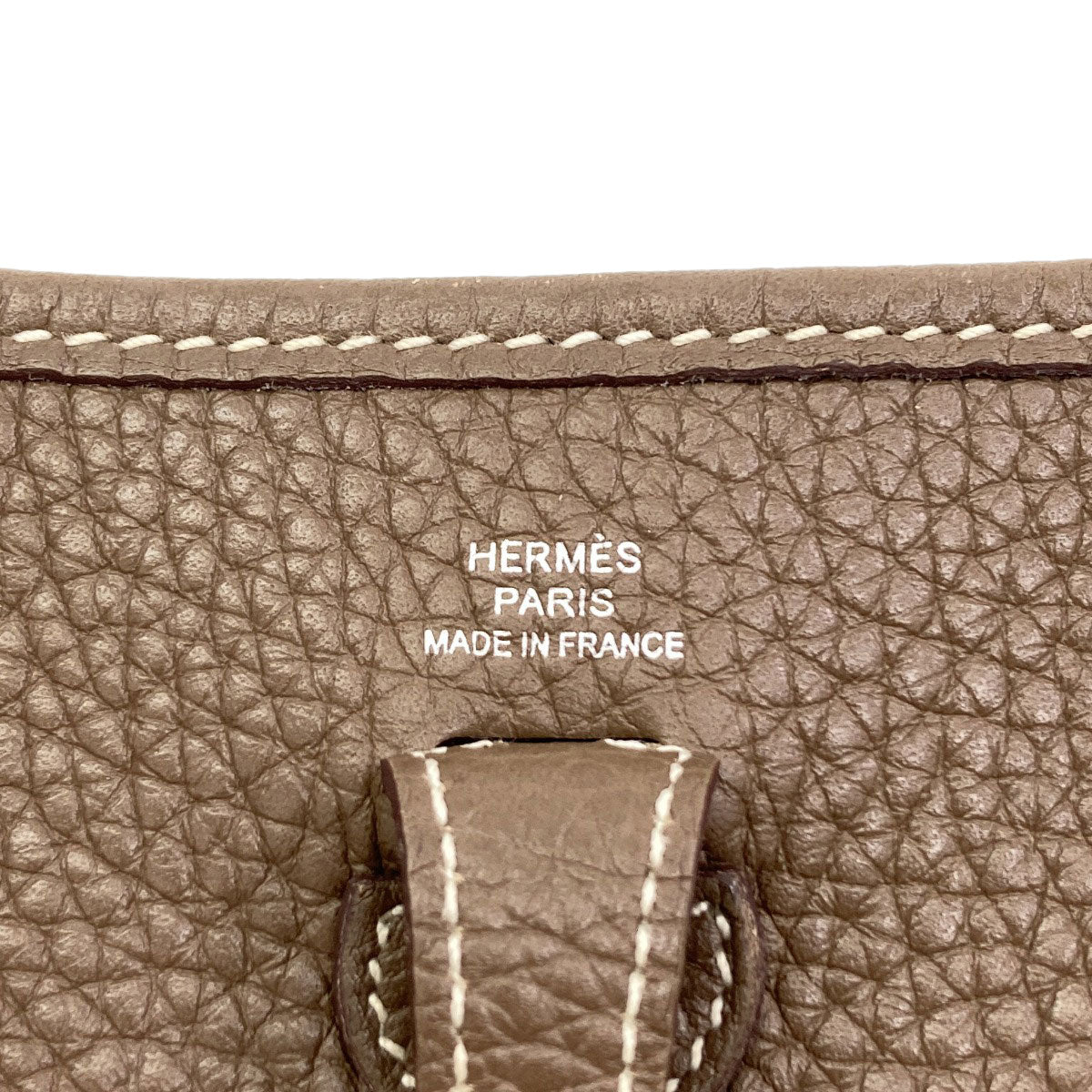 HERMES Evelyne TPM Etoupe SilverHardware Shoulder Bag Taurillon Clemence Ladies [Used]