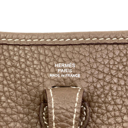 HERMES Evelyne TPM Etoupe SilverHardware Shoulder Bag Taurillon Clemence Ladies [Used]