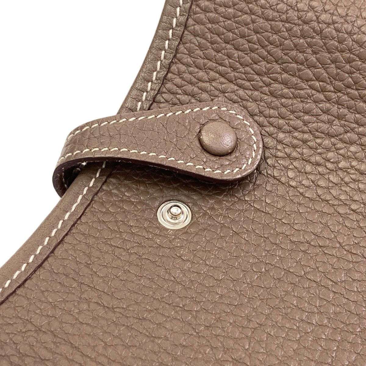 HERMES Evelyne TPM Etoupe SilverHardware Shoulder Bag Taurillon Clemence Ladies [Used]