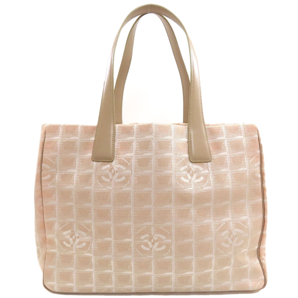 CHANEL New Travel Line MM Tote Bag Nylon jacquard Ladies [Used]