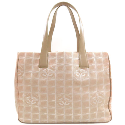 CHANEL New Travel Line MM Tote Bag Nylon jacquard Ladies [Used]