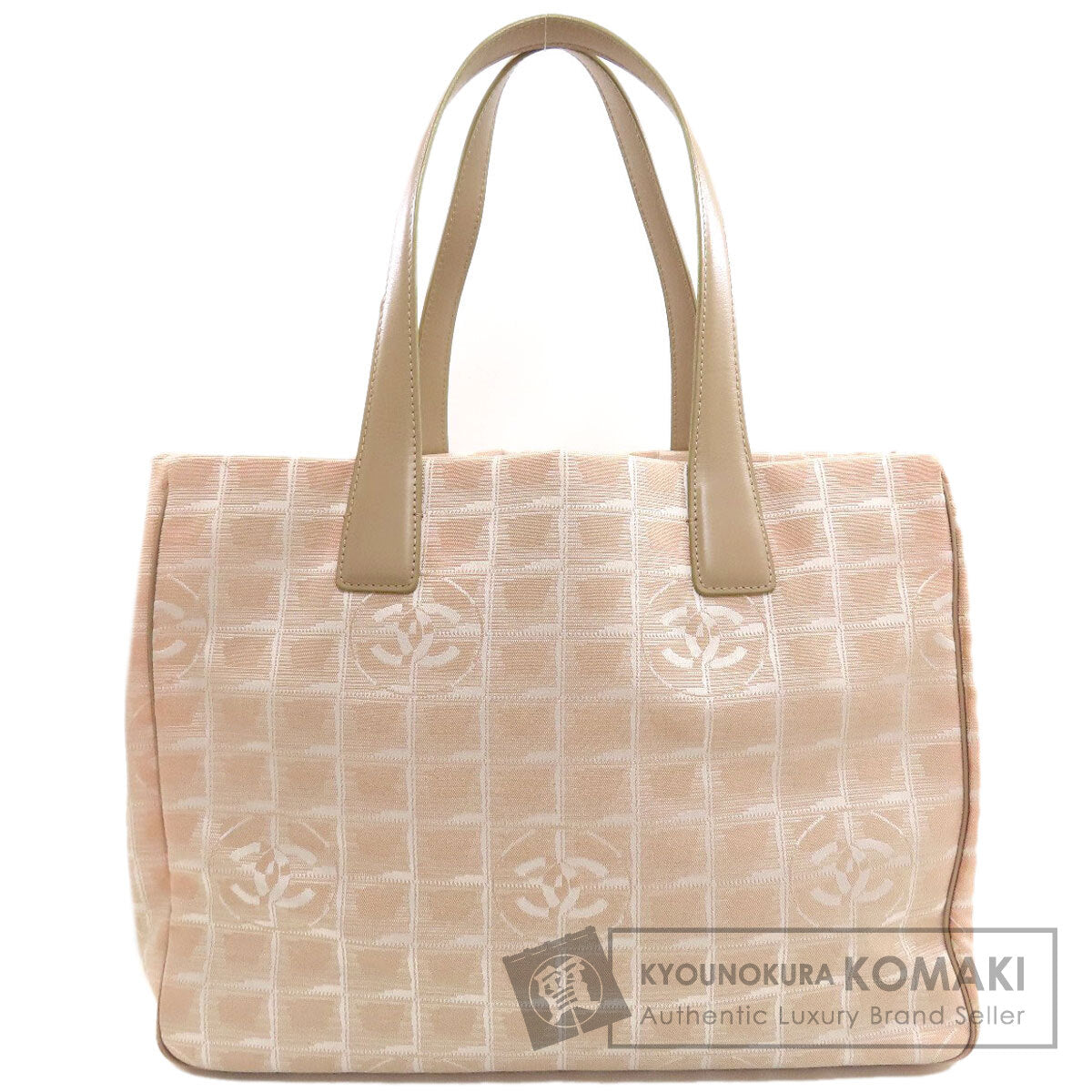 CHANEL New Travel Line MM Tote Bag Nylon jacquard Ladies [Used]