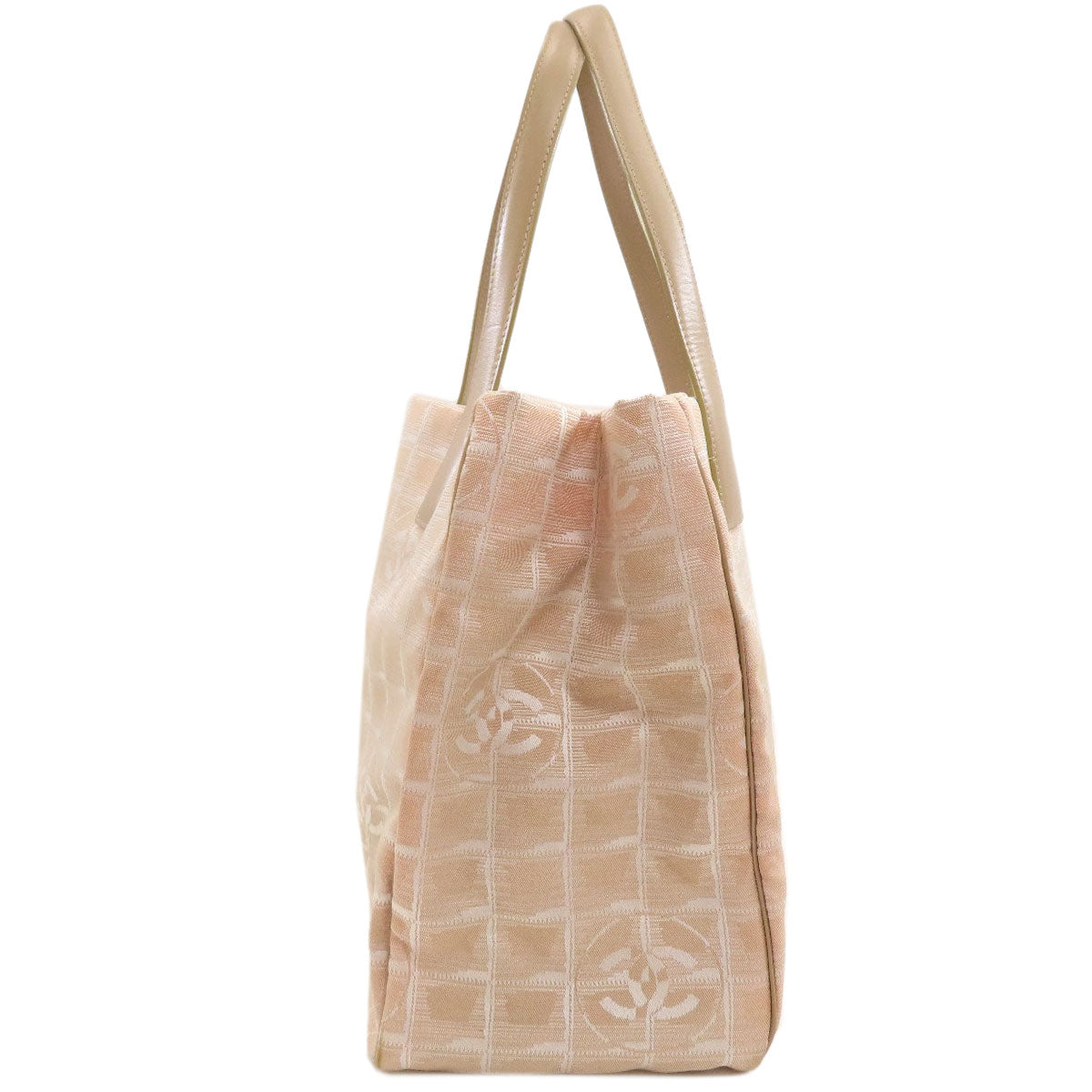 CHANEL New Travel Line MM Tote Bag Nylon jacquard Ladies [Used]