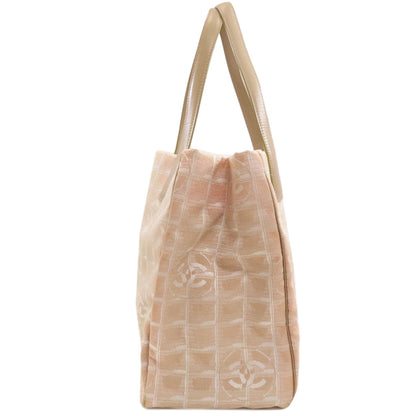 CHANEL New Travel Line MM Tote Bag Nylon jacquard Ladies [Used]