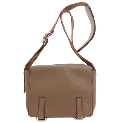 LOEWE Long Shoulder Military Messenger Shoulder Bag Calf Ladies [Used]