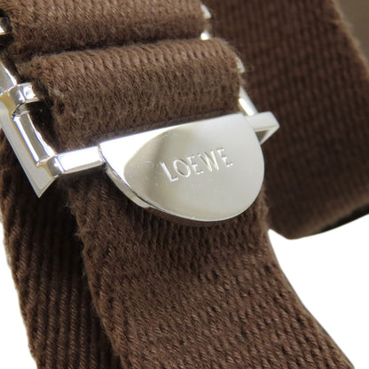 LOEWE Long Shoulder Military Messenger Shoulder Bag Calf Ladies [Used]