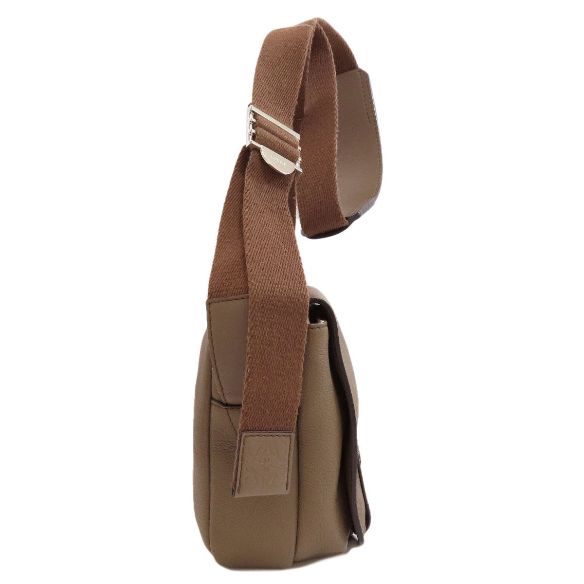 LOEWE Long Shoulder Military Messenger Shoulder Bag Calf Ladies [Used]