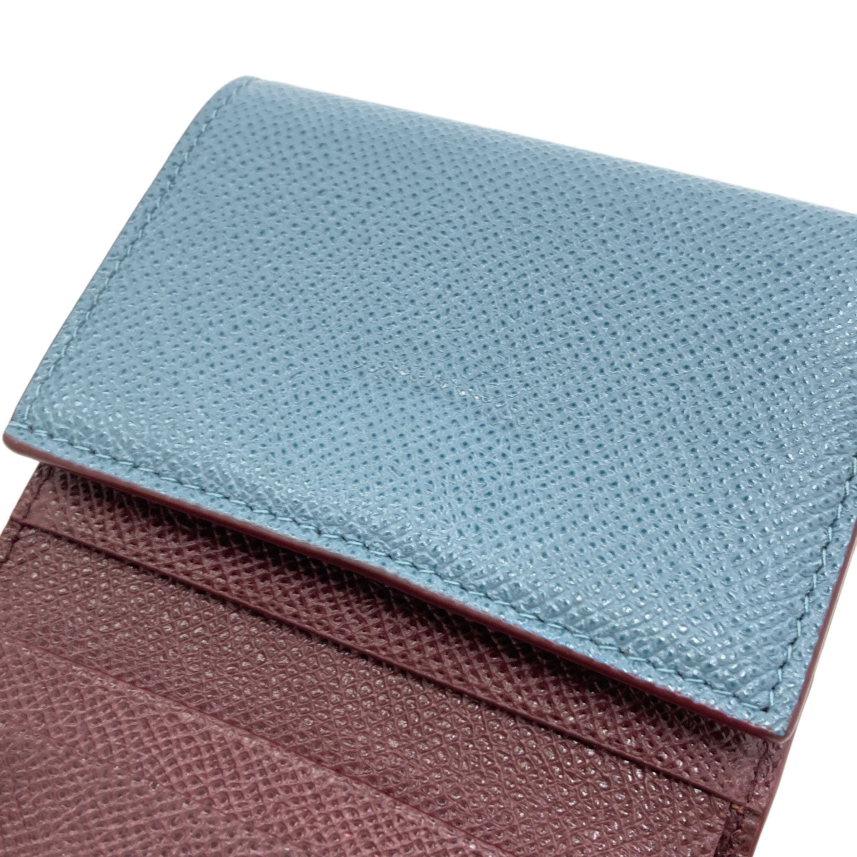 BVLGARI logo Tri-fold wallet (with Coin Pocket) Leather Ladies [Used]