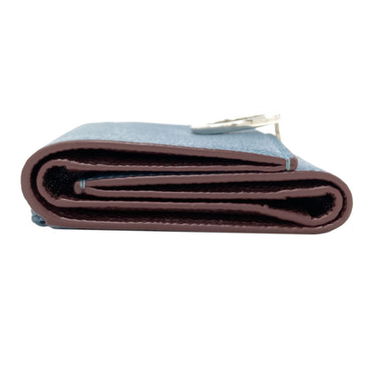 BVLGARI logo Tri-fold wallet (with Coin Pocket) Leather Ladies [Used]