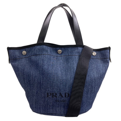 PRADA 2WAY Tote Bag Denim Ladies [Used]