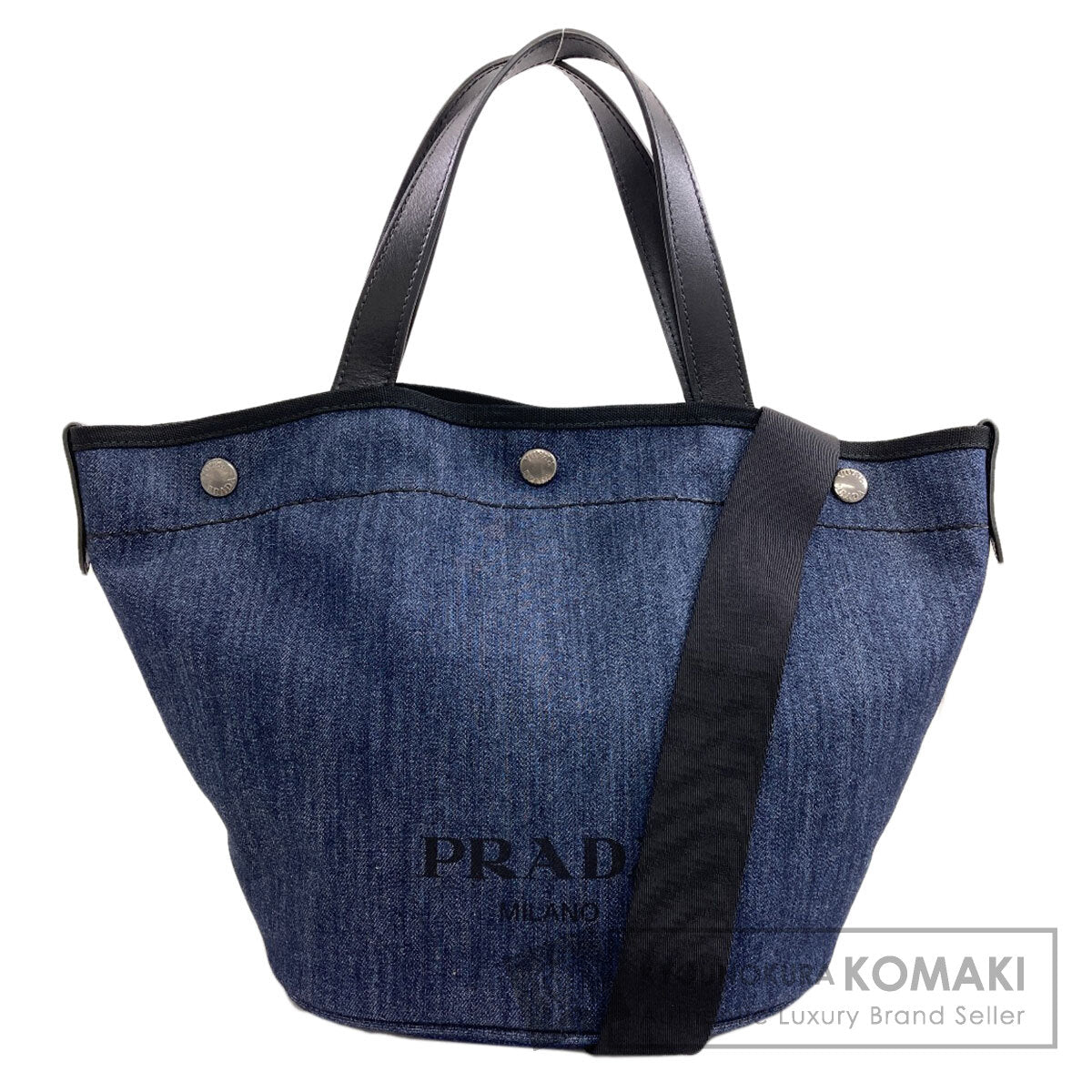 PRADA 2WAY Tote Bag Denim Ladies [Used]