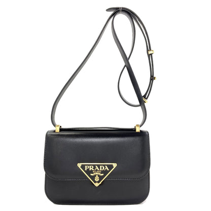 PRADA 1BD340 Logo Hardware Shoulder Bag Calf Ladies [Used]