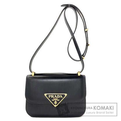 PRADA 1BD340 Logo Hardware Shoulder Bag Calf Ladies [Used]