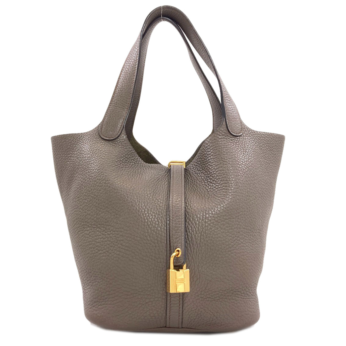 HERMES Picotin Lock MM GoldHardware Handbag Taurillon Clemence Ladies [Used]