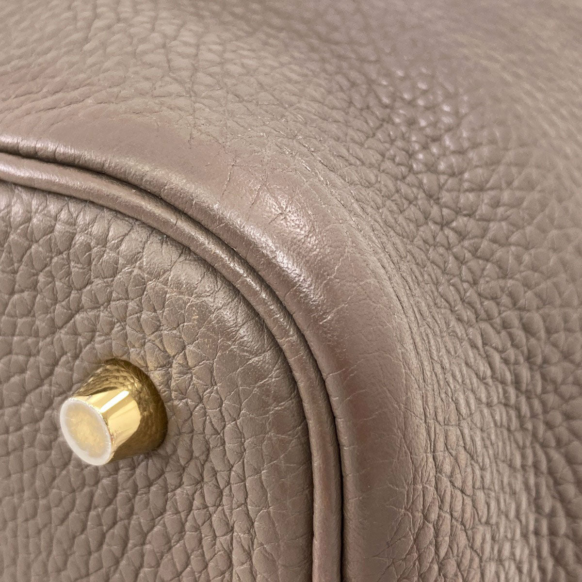 HERMES Picotin Lock MM GoldHardware Handbag Taurillon Clemence Ladies [Used]