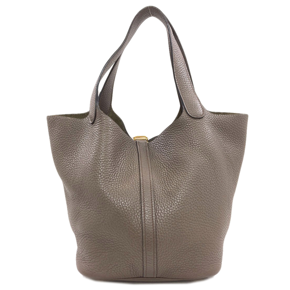 HERMES Picotin Lock MM GoldHardware Handbag Taurillon Clemence Ladies [Used]