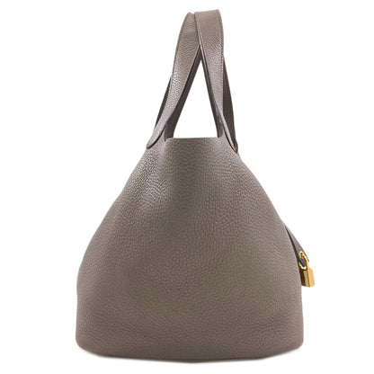 HERMES Picotin Lock MM GoldHardware Handbag Taurillon Clemence Ladies [Used]