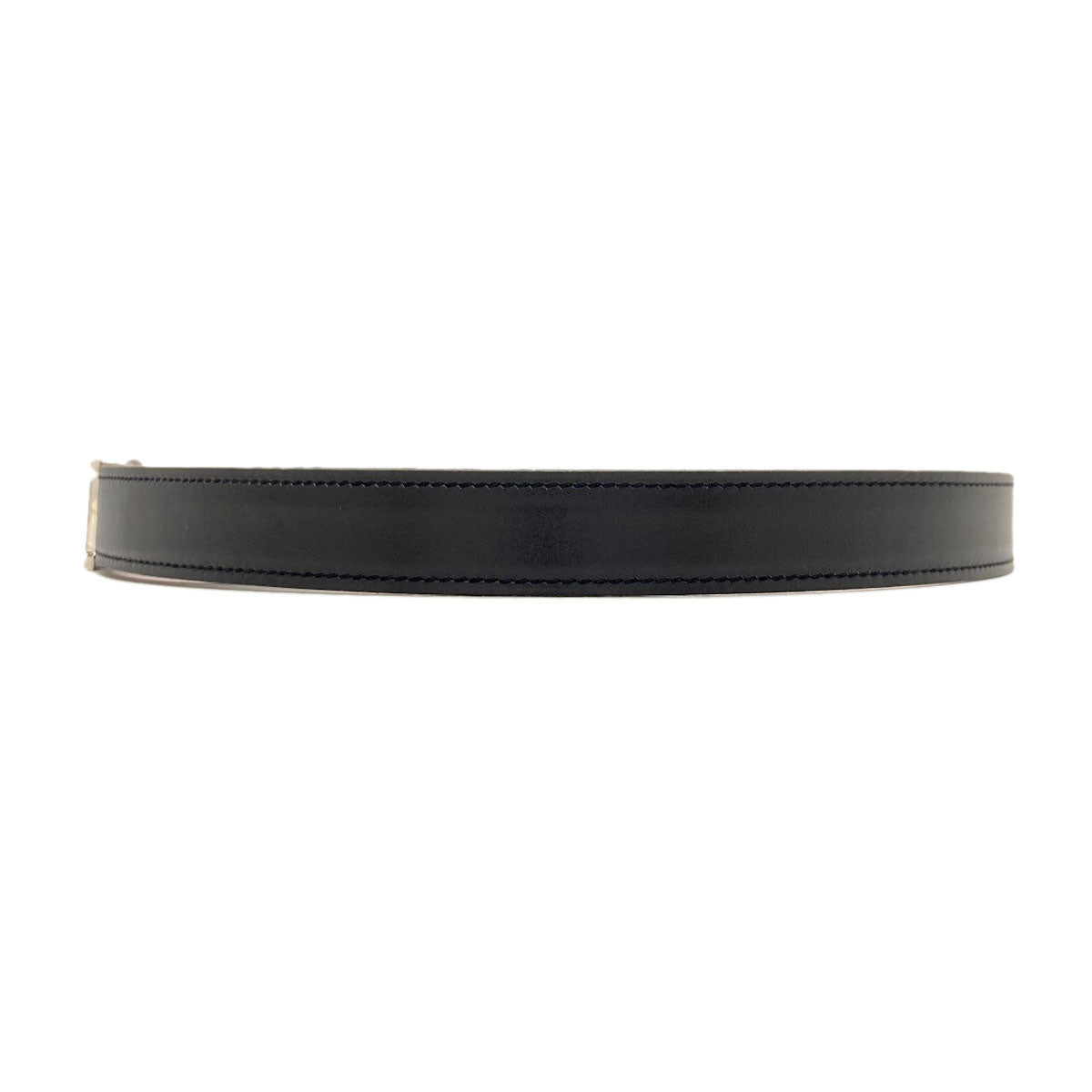 HERMES H-belt, reversible, SilverHardware belt Box calf Taurillon ClemenceLadies [Used]