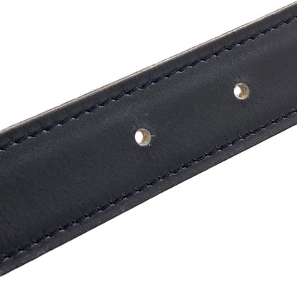HERMES H-belt, reversible, SilverHardware belt Box calf Taurillon ClemenceLadies [Used]