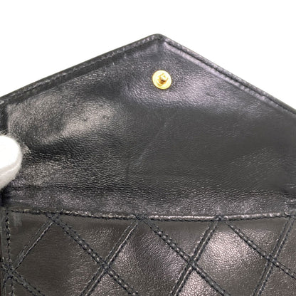 CHANEL Bicolore COCO Mark Gold Hardware Bifold Wallet with Coin Pocket Leather Ladies [Used]