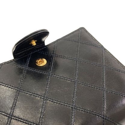 CHANEL Bicolore COCO Mark Gold Hardware Bifold Wallet with Coin Pocket Leather Ladies [Used]