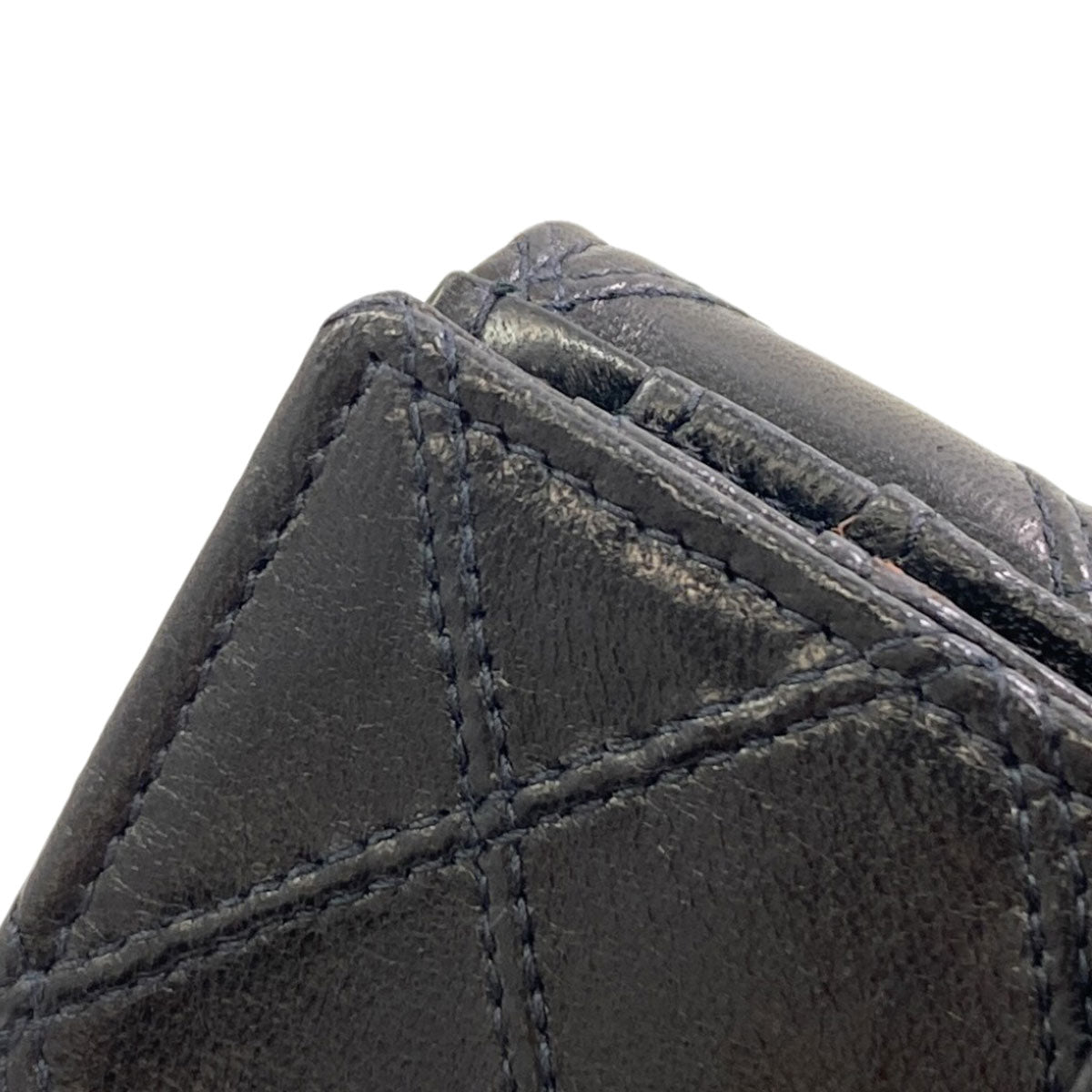 CHANEL Bicolore COCO Mark Gold Hardware Bifold Wallet with Coin Pocket Leather Ladies [Used]