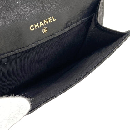 CHANEL Bicolore COCO Mark Gold Hardware Bifold Wallet with Coin Pocket Leather Ladies [Used]