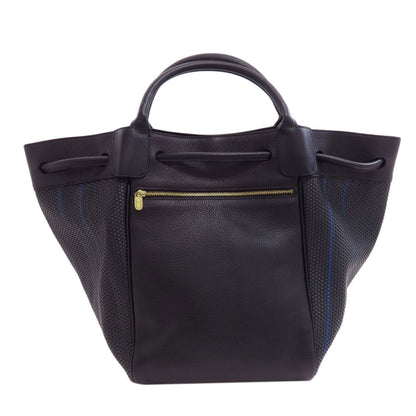 DELVAUX Stripe Handbag Calf Ladies [Used]