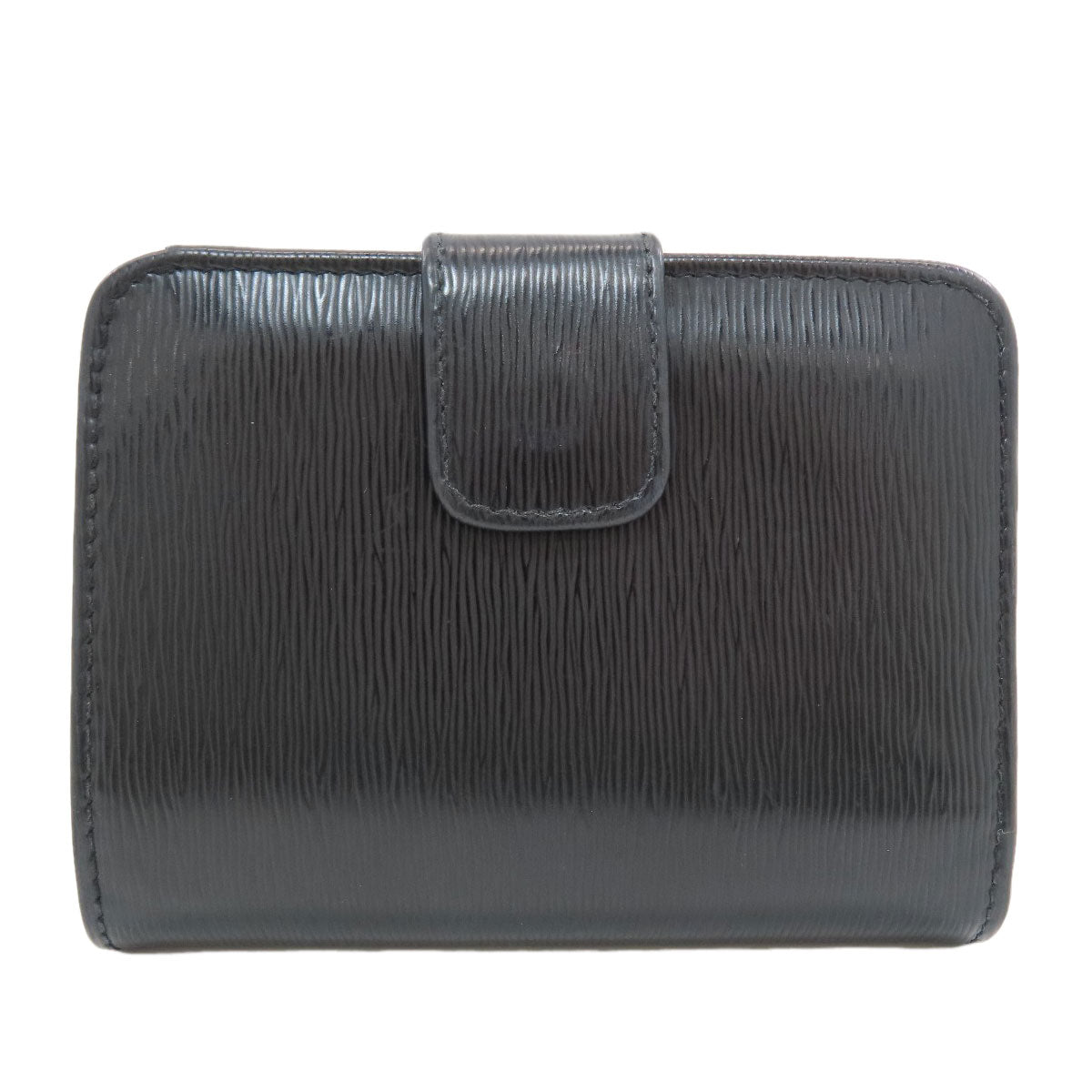 PRADA logo Bifold Wallet with Coin Pocket Safiano Ladies [Used]