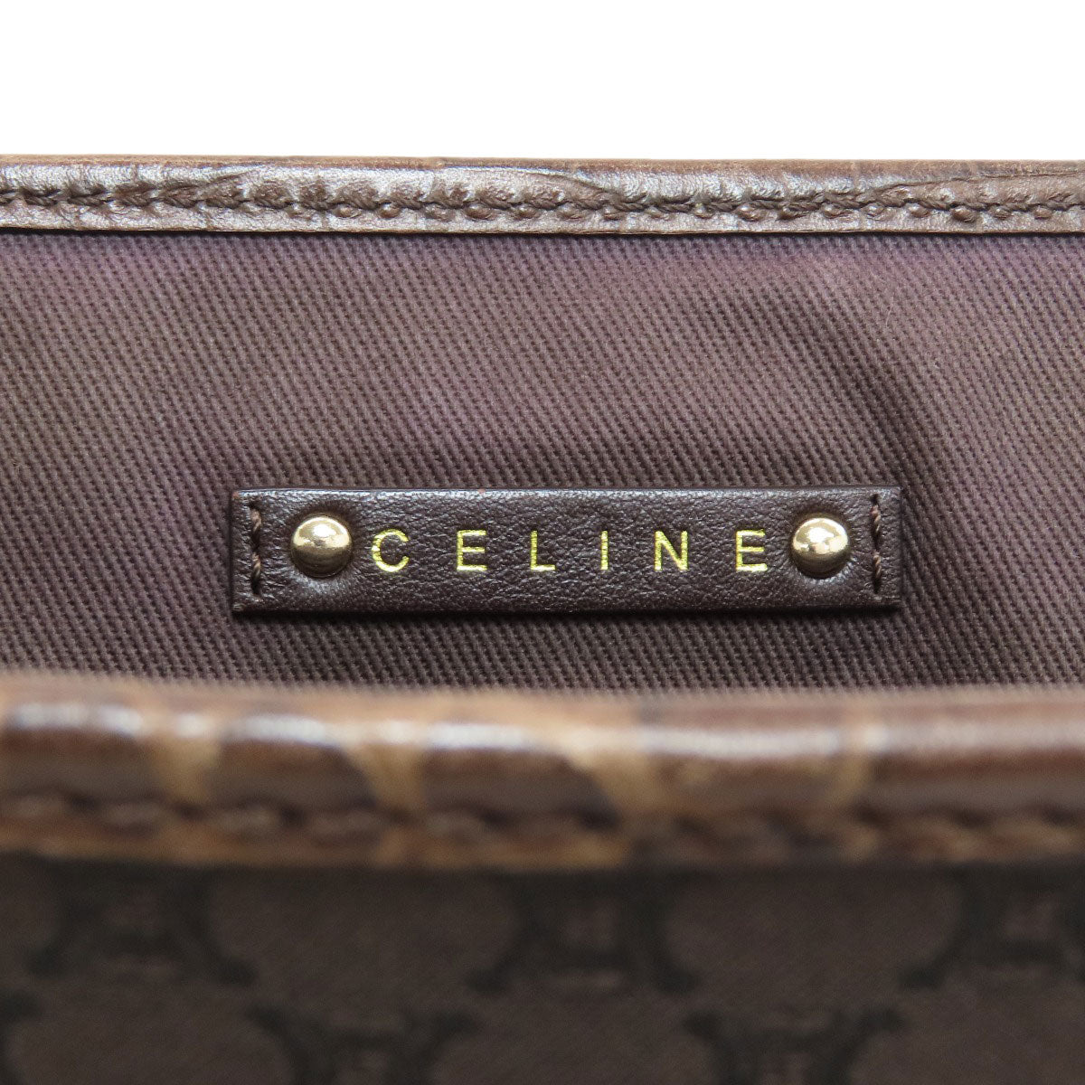 CELINE Boogie bag macadam pattern Handbag Canvas Ladies [Used]