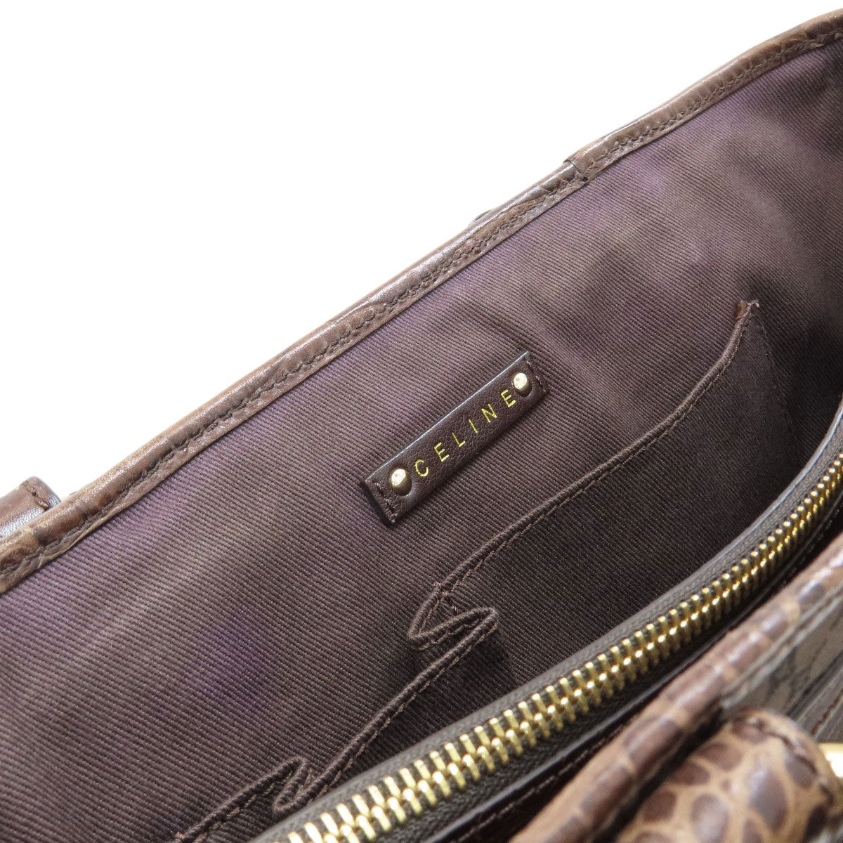 CELINE Boogie bag macadam pattern Handbag Canvas Ladies [Used]