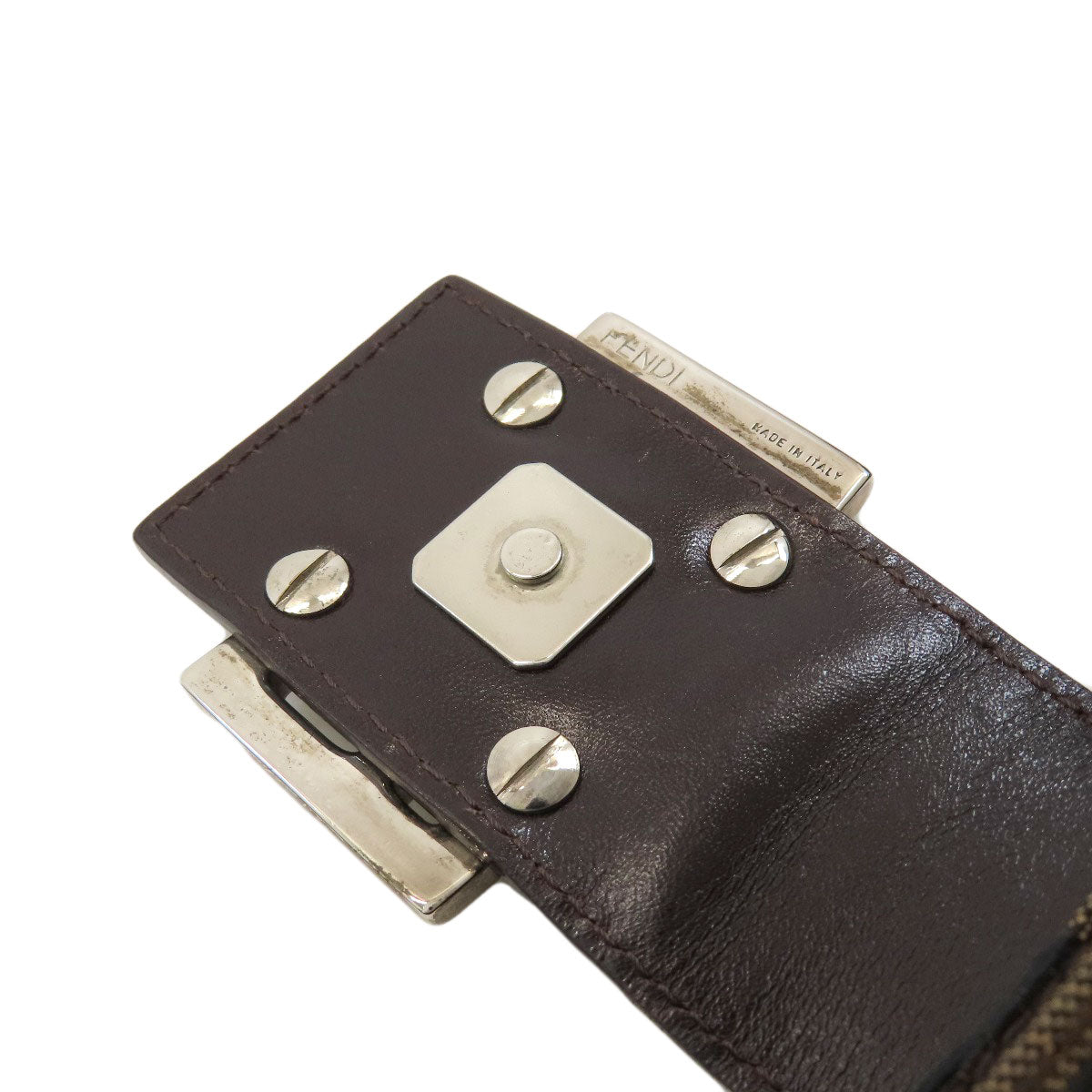 FENDI one belt zucca pattern Shoulder Bag Canvas Ladies [Used]