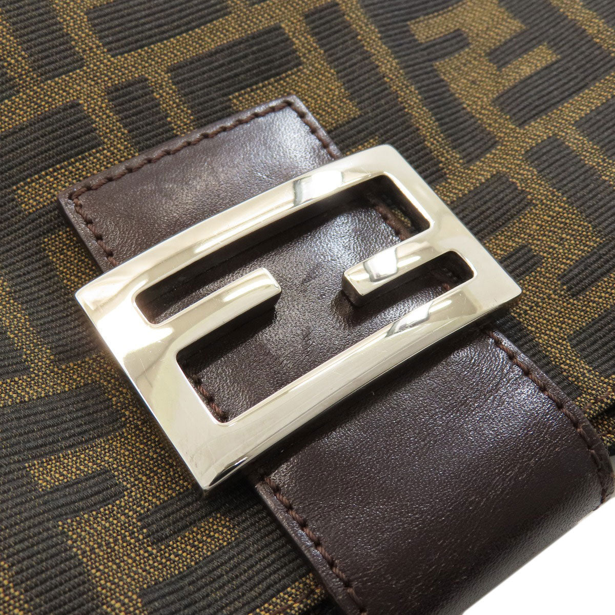FENDI one belt zucca pattern Shoulder Bag Canvas Ladies [Used]