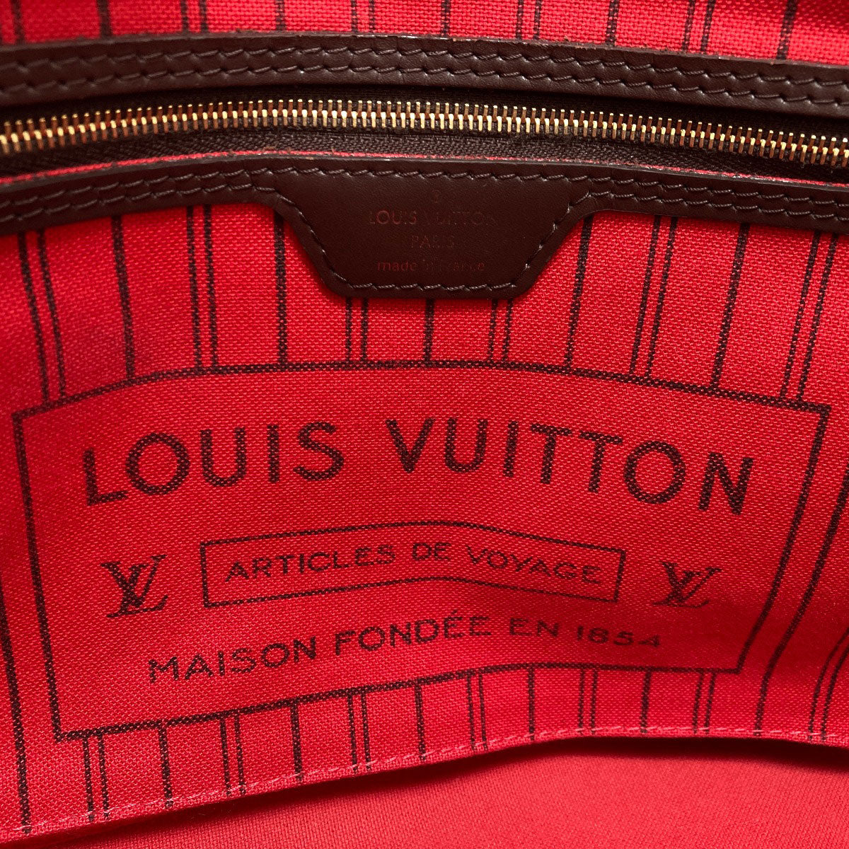 LOUIS VUITTON N41359 Never full PM Handbag Damier canvas Ladies [Used]