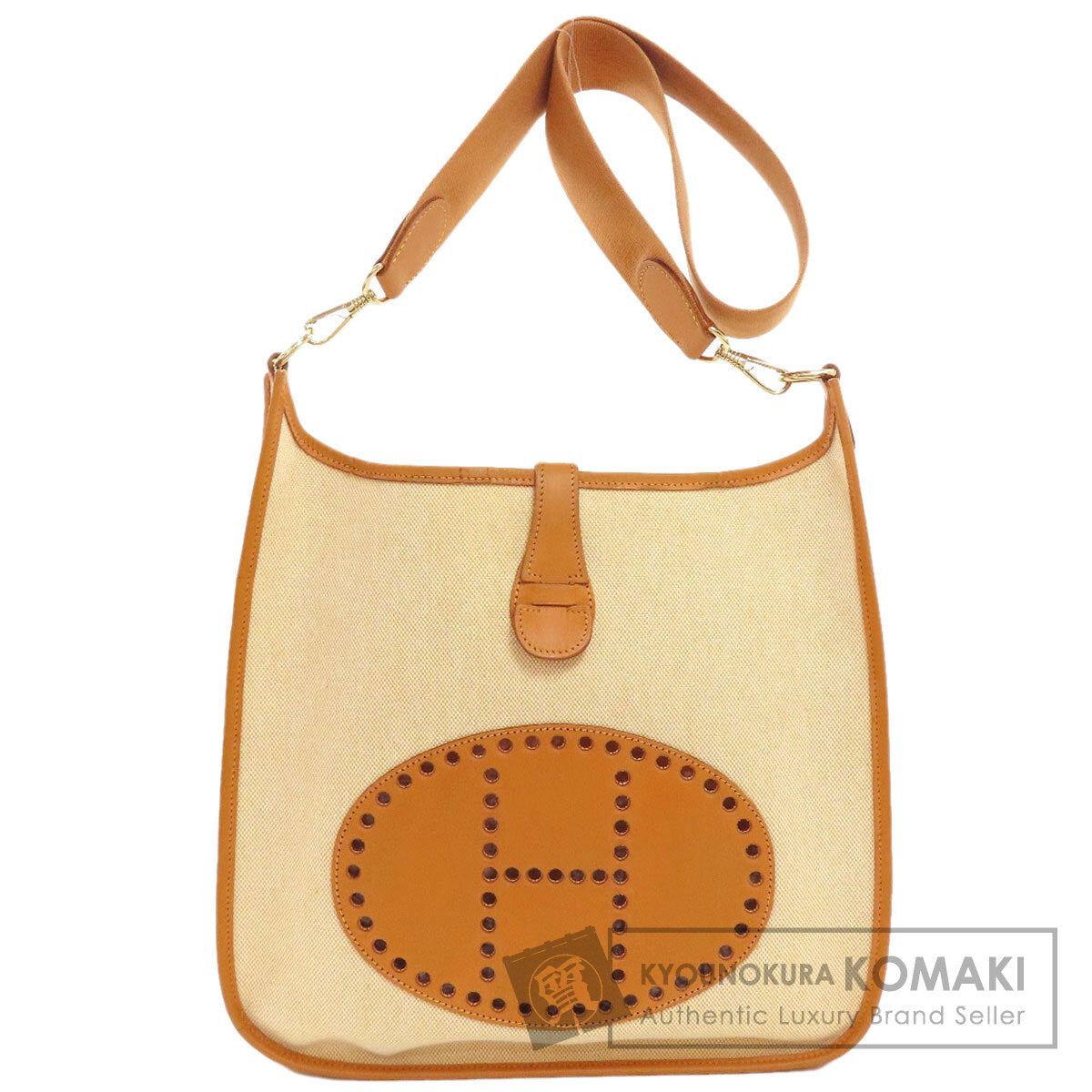 HERMES Evelyne1 GM GoldHardware Shoulder Bag Tower ash Ladies [Used]