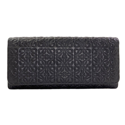 LOEWE Repeat anagram Long wallet (with coin pocket) Leather Ladies [Used]