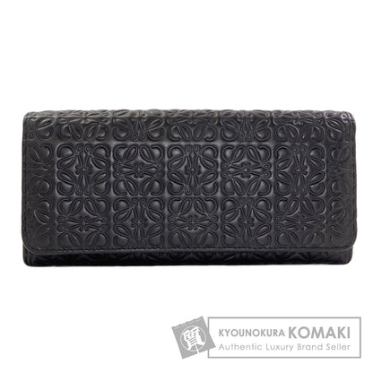 LOEWE Repeat anagram Long wallet (with coin pocket) Leather Ladies [Used]