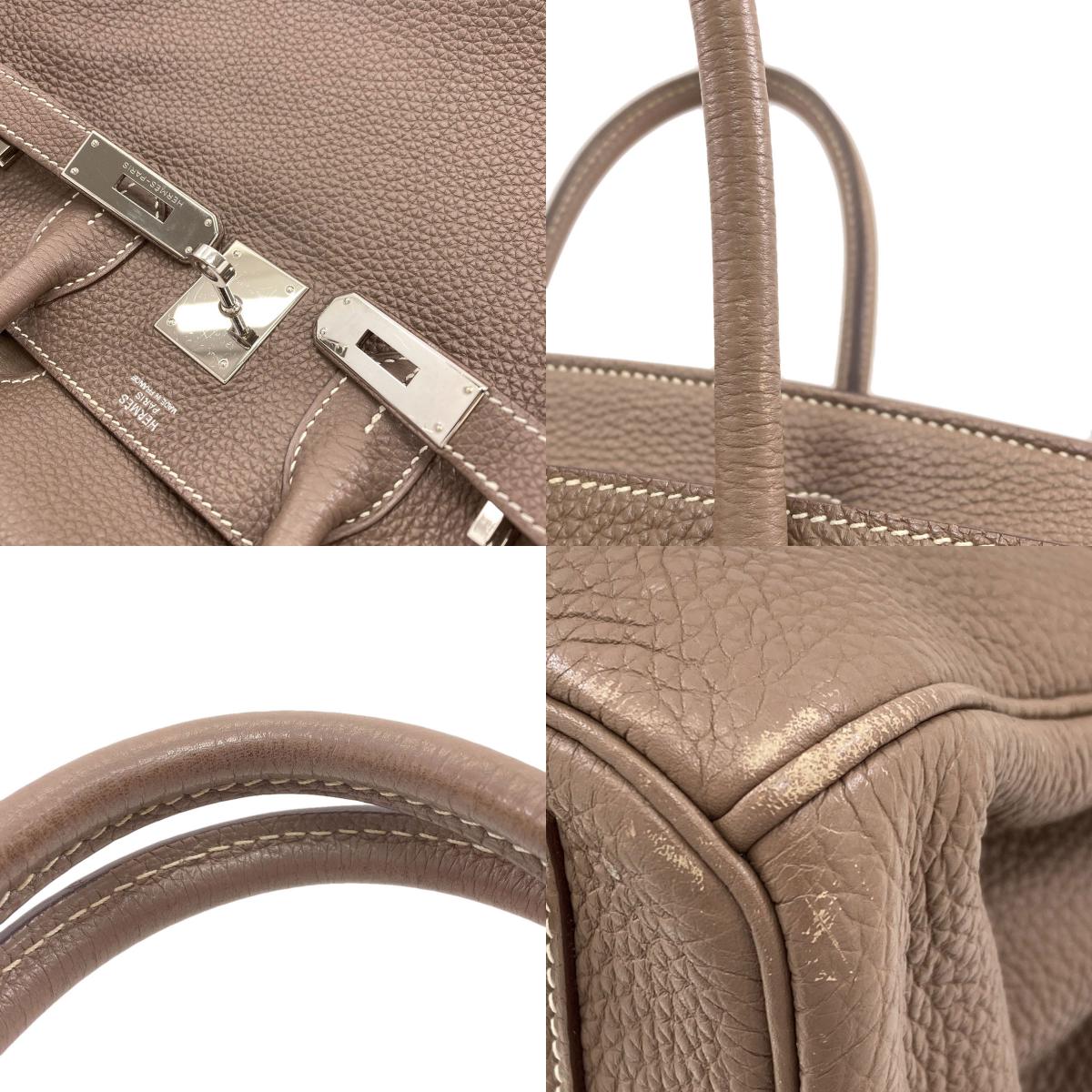 HERMES Birkin 30 SilverHardware Handbag Togo Ladies [Used]