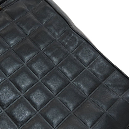 CHANEL Chocolate bar COCO Mark GoldHardware Tote Bag Lambskin Ladies [Used]